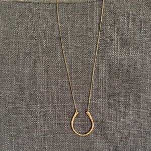 Local California Designer Horseshoe Gold Fill Necklace
